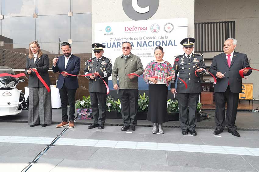 San Lázaro inaugura exposición de la Guardia Nacional